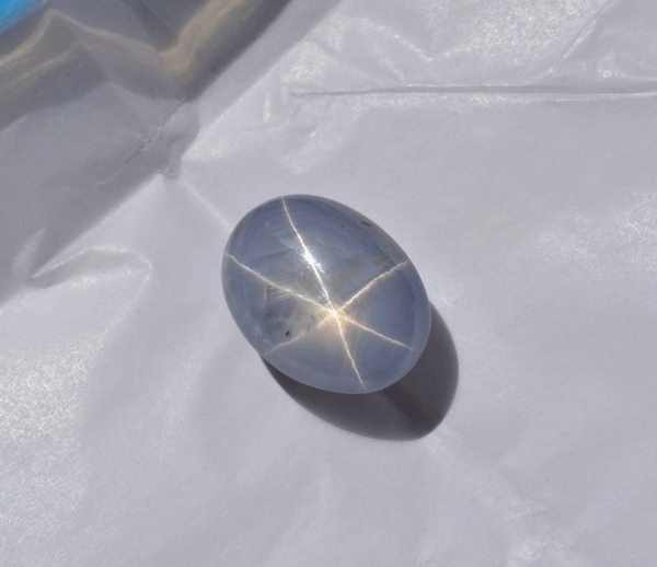 Carat 6-Ray Blue Star Sapphire from Ceylon