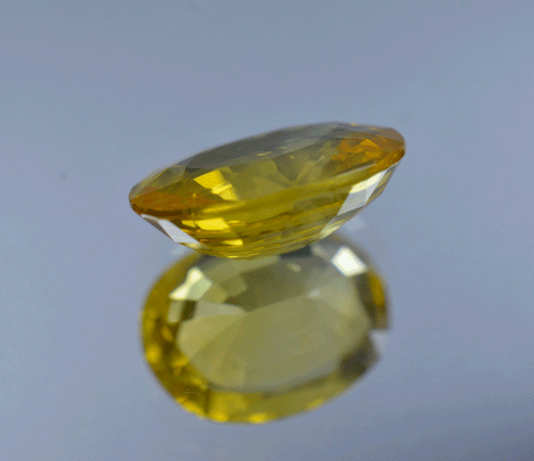 6 carat yellow sapphire