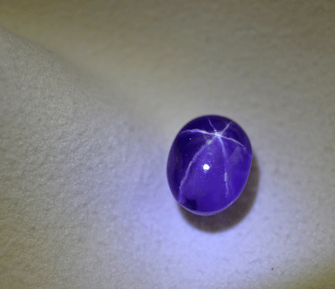 purple pink star sapphire