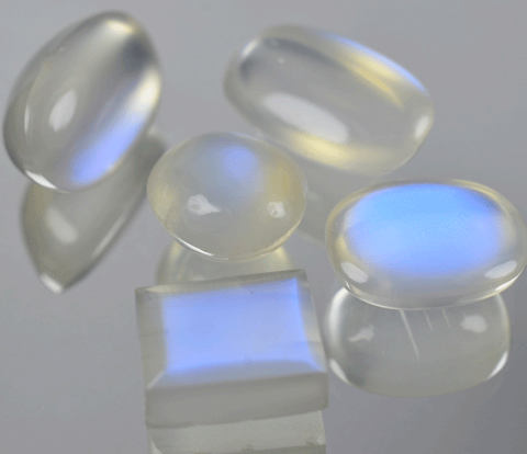 Five Piece Set of Moonstones
