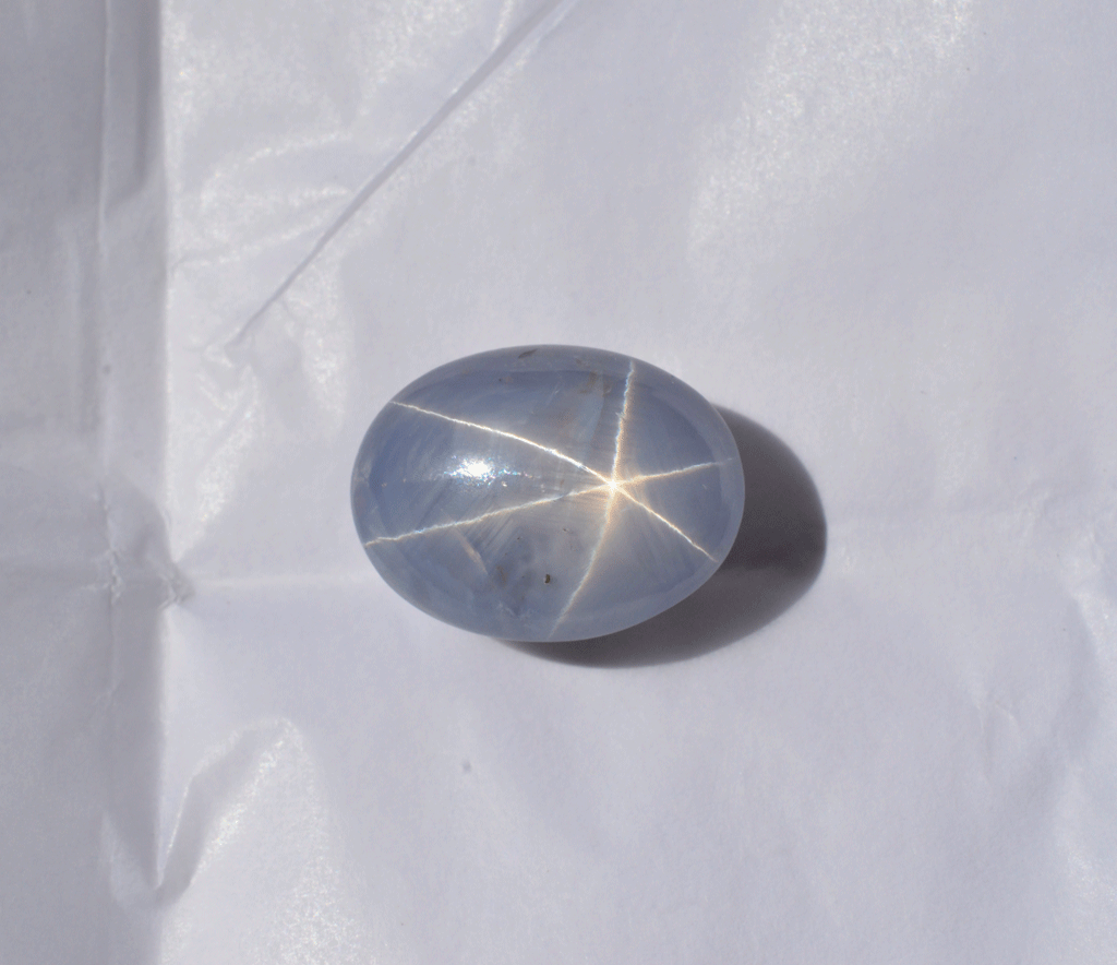 40.85 Carat 6 Ray Blue Star Sapphire from Ceylon Elizabeth Jewellers