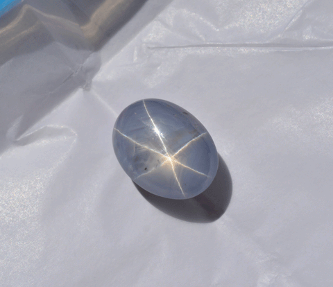 40.85 Carat 6-Ray Blue Star Sapphire from Sri Lanka