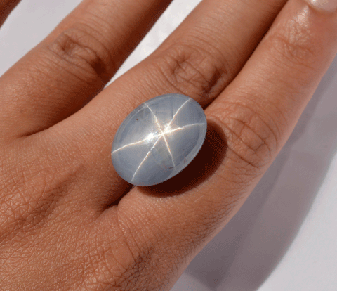 20mm 6-Ray Blue Star Sapphire from Ceylon