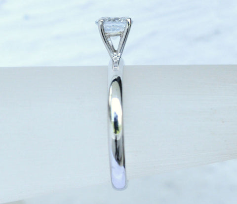 Natural Ceylon White Sapphire engagement ring available at Elizabeth Jewellers in Sri Lanka